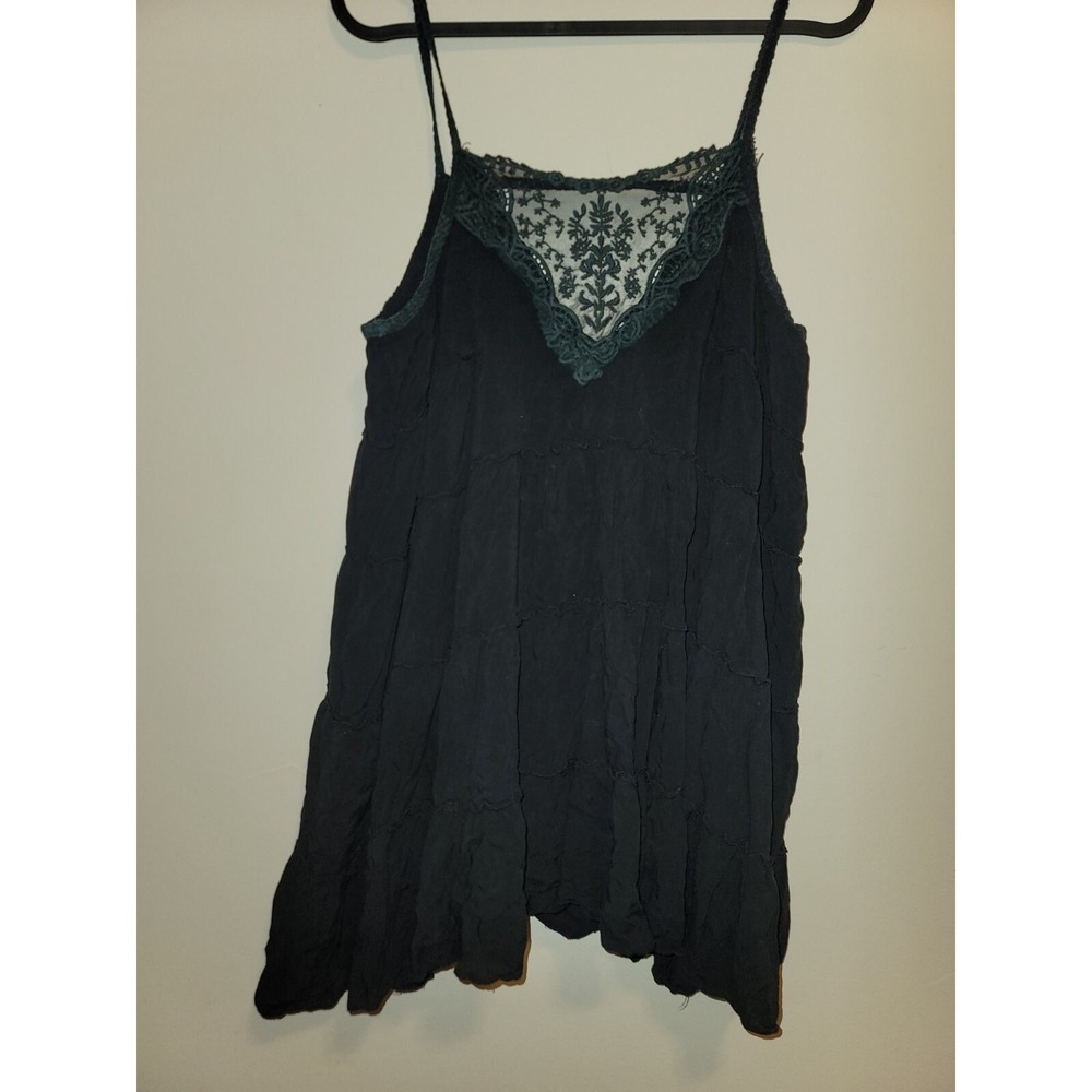 Phanuel Women's blue classic top Dress with openwork Size M